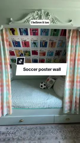If he dreams it, I’ll help build it. 36 soccer posters for my future star. ⚽💫