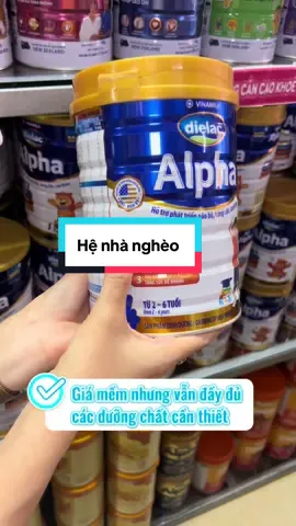 👉 Dielac Alpha — dòng sữa ngon, bổ, giá mềm từ Vinamilk. 👉 Đầy đủ dưỡng chất cho bé phát triển đều, mẹ tiết kiệm chi phí vẫn yên tâm chăm con. 👉 Mẹ nào quan tâm, mình để link giỏ hàng nha! #Vinamilk #dielac #dielacalphathuong #dielacalphagold #suabotvinamilk 