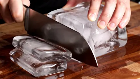 Ice Slice 🧊🔪🥶 #asmr #ai #veo3 #fyp #asmrsounds 