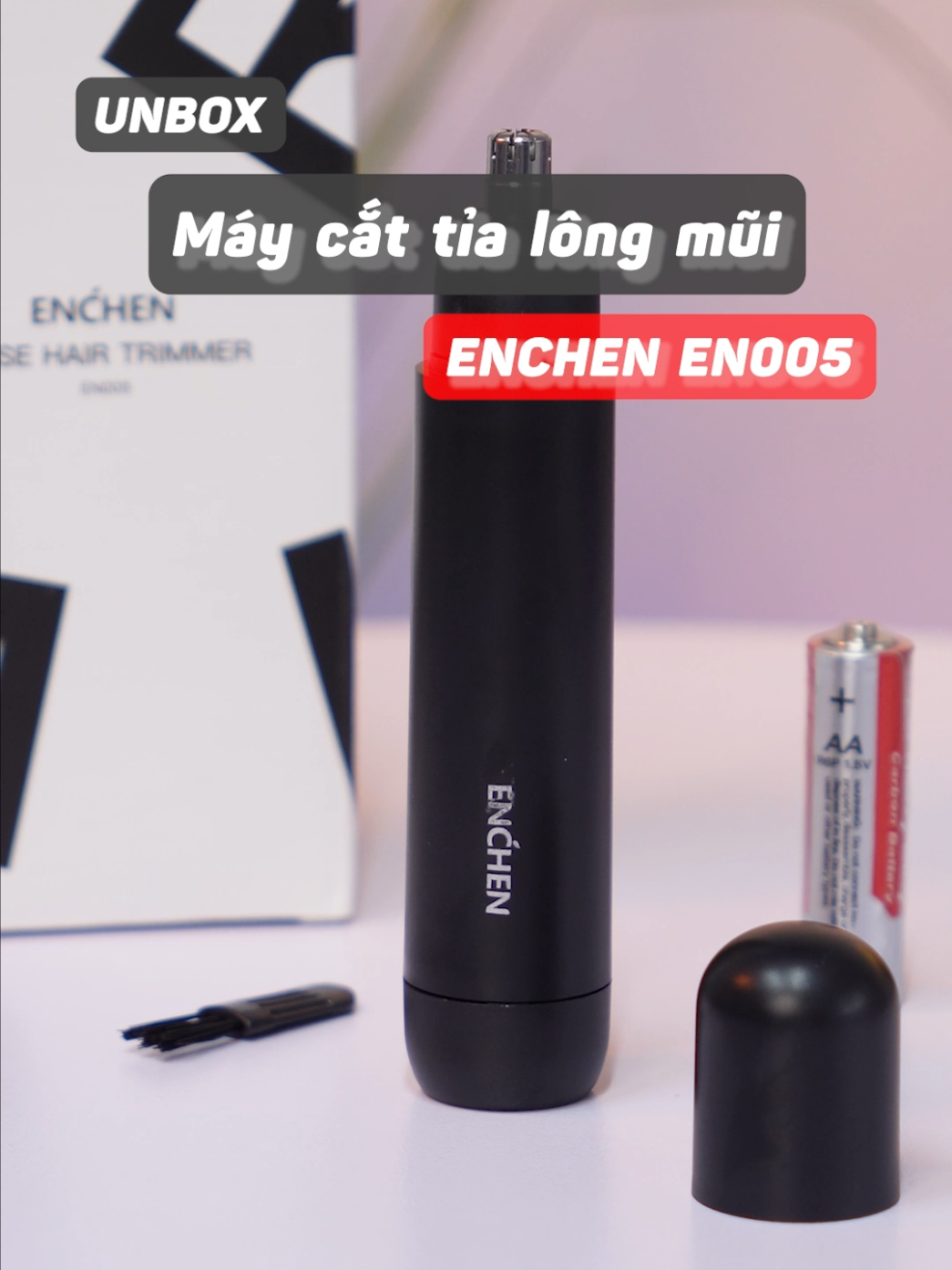 Unbox Máy cắt tỉa lông mũi ENCHEN EN005 #LearnOnTikTok #xuhuong #maycatlongmui #unbox #chiemtai 