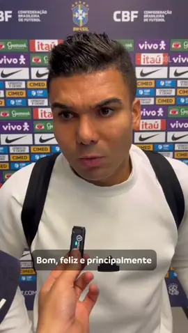 Casemiro, de volta à @CBF Seleção 🇧🇷🥹 #EliminatoriasSudamericanas 