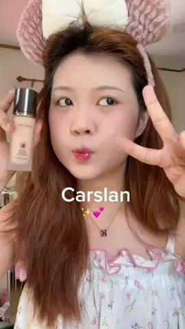 รองพื้นCarslan02+พัฟจีน💕⭐️💖#รองพื้นcarslan #carslan #พัฟยักษ์ #tiktokshop #fypシ゚ #makeup #foundation 