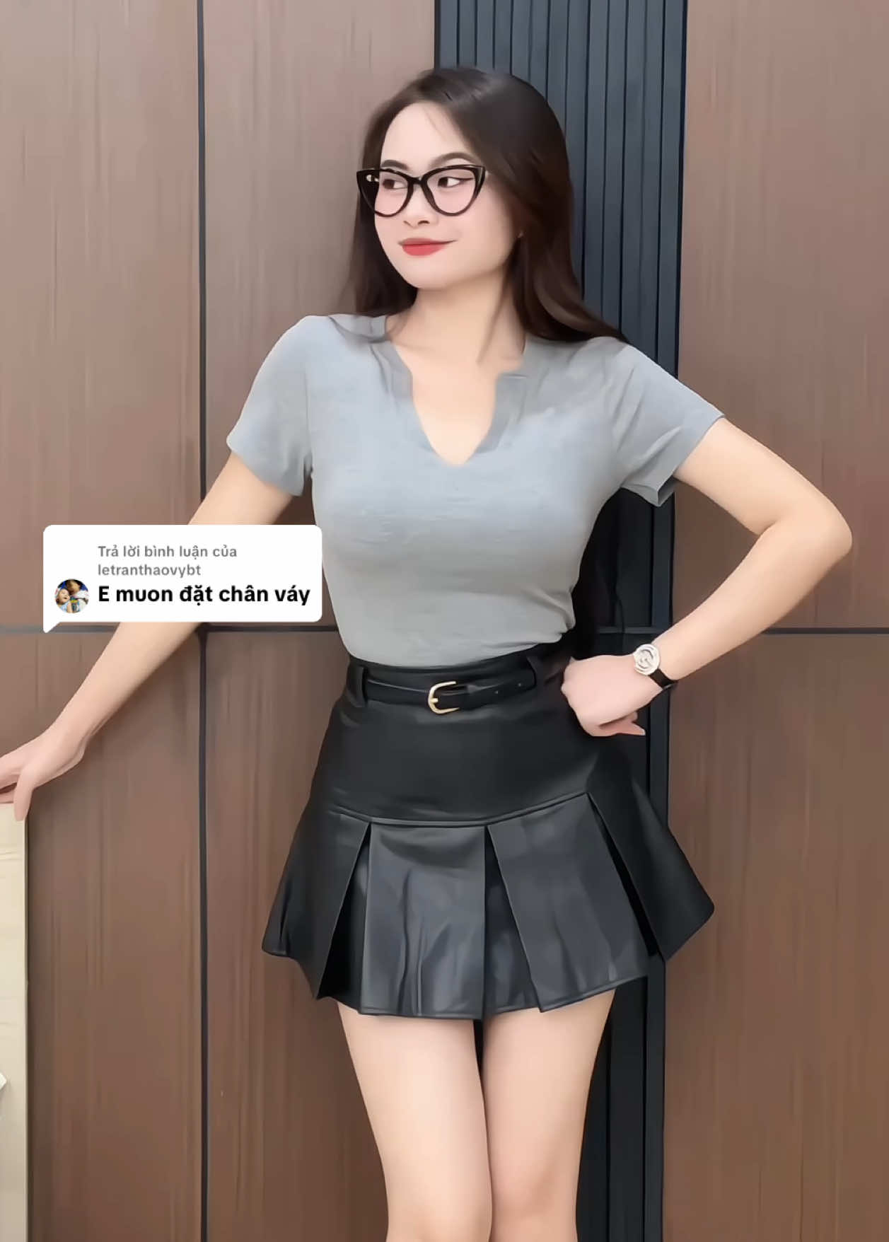 Trả lời @letranthaovybt Thật sự là em cũng tâm đắc em chân váy này lắm ạ
