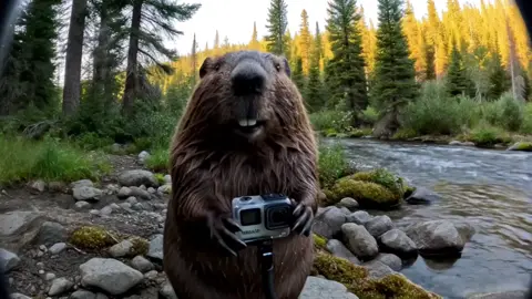Barrie the Beaver Vlog #fyp #bigfoot #bigfootisreal #veo3 #beavervlog #barriebeavervlog #barriebeaver #Vlog #fortheboys #Outdoors 