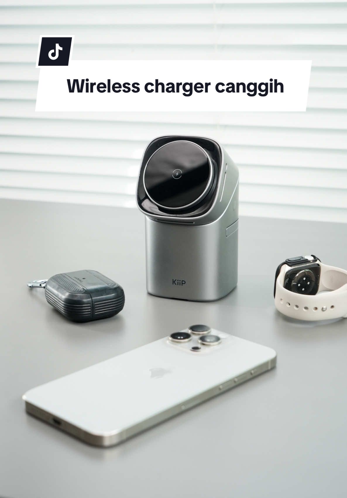 Wireless charger yang bisa muter otomatis⚡️ Introducing KiiP T2 Pro - Qi2 3in1 Magnetic Wireless Charging Station, bisa ngecas smartphone, smart watch dan tws secara bersamaan⚡️ #kiipindonesia #wirelesscharger #3in1wirelesscharger 