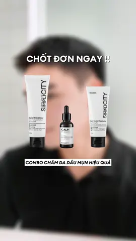 3 bước chăm sóc da dầu mụn đang được anh em yêu thích 👍 #menstaysimplicity #simplicity #reviewlamdep #skincaretips #review #serum #serummun 