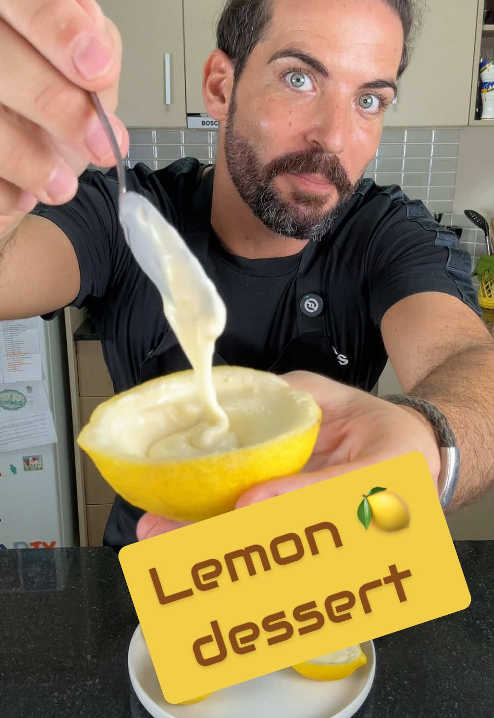 Lemon Dessert | Quick, Creamy, and Irresistible This 5-ingredient lemon dessert is silky, refreshing, and served right inside a lemon! A no-bake treat with a creamy texture and vibrant citrus flavour. Ready in minutes, then chilled to perfection — it’s the easiest way to impress your guests. Ingredients (serves 4): 	•	400ml cream 	•	90ml fresh lemon juice 	•	90g white sugar 	•	1 tsp corn starch 	•	1 tsp vanilla (optional) Instructions: 	•	Cut lemons in half and carefully remove the pulp 	•	In a pot, bring cream and sugar to a boil 	•	As soon as it boils, turn off heat 	•	Add lemon juice, corn starch, and vanilla 	•	Whisk well until smooth 	•	Pour the mixture into lemon shells 	•	Chill in the fridge for 2 hours before serving Creamy, zesty, and so refreshing! #cookingwithtucci #lemondessert #easydessert #nobakedessert #citruslover #cremadilimone #italiandesserts #homemadetreat #quickdessert #fyp