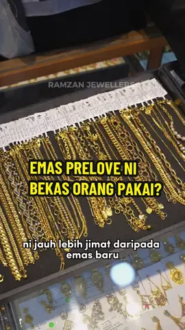 Tak pakai emas prelove sebab bekas orang pakai?   Takpa biar je orang kata pakai emas prelove pun, emad prelove pun emas 916 ,kalau jual dekat mana-mana tetap akan ada nilai❗️  Yang tengah cari emas prelove boleh join live kami🥰  #emas #emas916 #joinlive #kedaiemas #kedaiemaspenang #emasterpakai #ramzanjewellers 