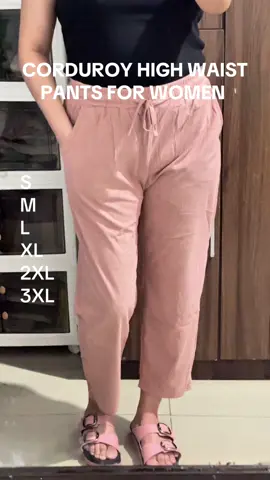 CORDUROY high waist pants for women #corduroy #corduroypants #highwaistpants #pantsforwomen 