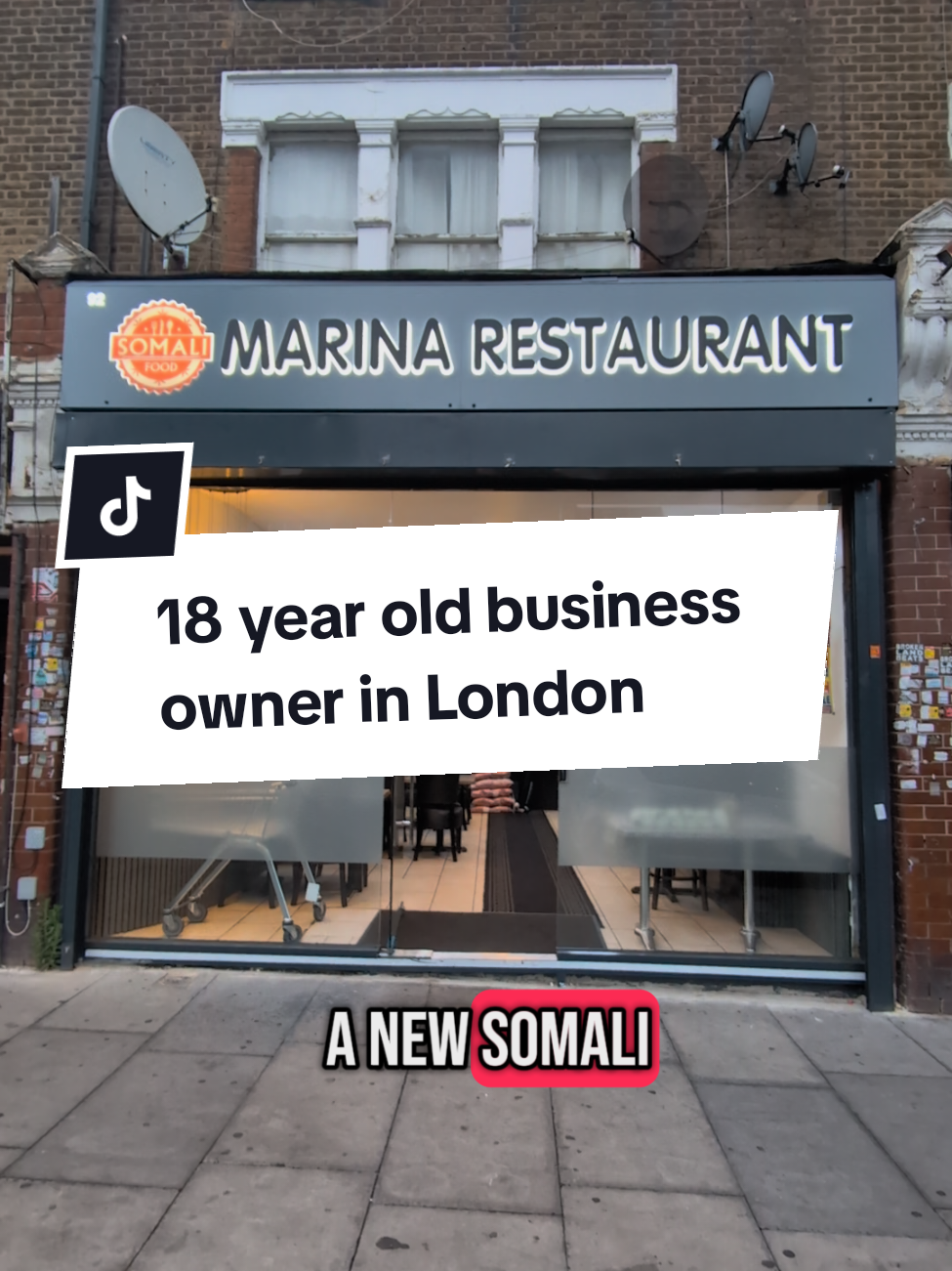 Marina Somali Restaurant just opened in North London ran by an 18 year old. @MARINA  Marina Restaurant, 92 Bruce Grove, London N17 6UZ #somalitiktok #youngentrepreneur #london #somalifood #halalfoodlondon #fyp 