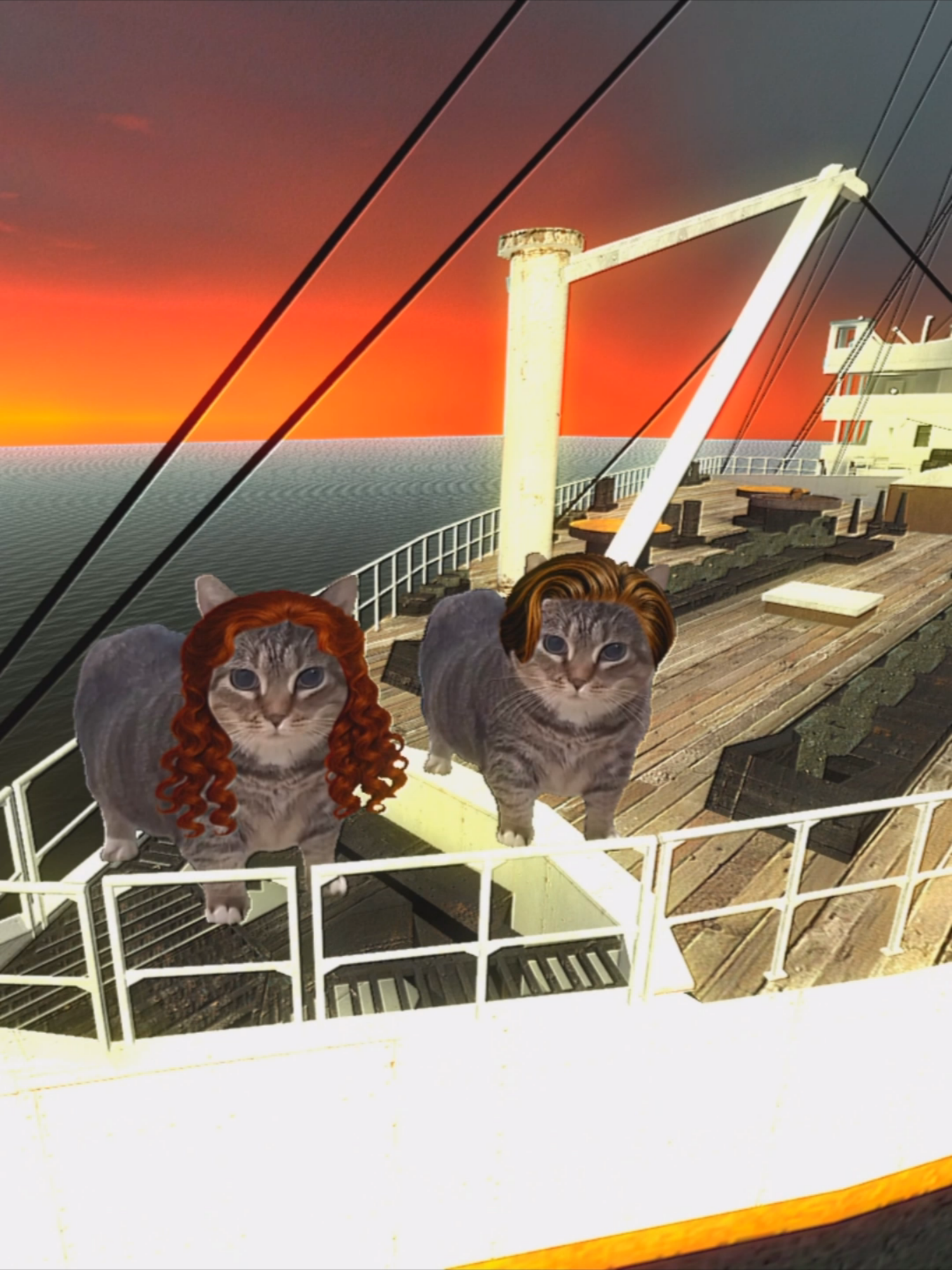 OIIA CAT TITANIC 🚢🐈️🐈️ @oiiacat_ethel #ethel  @tori.segura #titanic  #uiiaiouuiiaio #spinningcat #kucing #akmal #catmeme #fyp #猫ミーム #gmod #gameplay