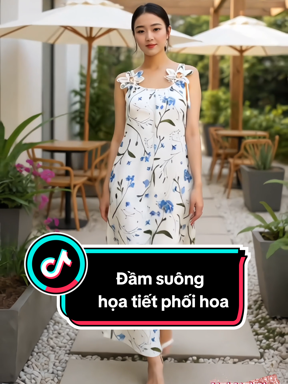Đầm suông, họa tiết phối hoa. Trẻ trung và cuốn hút #linhlinhshop17 #vay #vayxinh #dam #damxinh #damsuong 