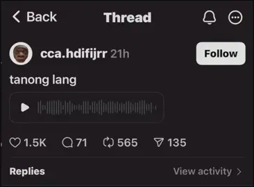 Tanong lang daw, guiz. Credits kay kuya!! #fyp #epypi #threads #viral #relapse #reminisce #voice #makeitvirаl 