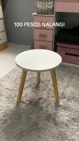 100 PESOS NALANG TO!!!!! 🫶✨ #coffeetable #aesthetictable #whitetable #smalltable #bedroomdesign #bedroomtable #tableforlamp #fyp 