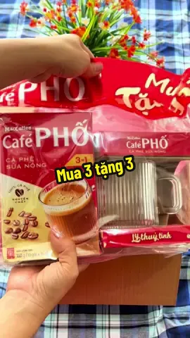 Mua ba hộp cà phê còn được tặng thêm ba cái ly thủy tinh để uống nè ly đẹp ghê mấy chị ơi tham khảo dưới giỏ hàng góc trái màn hình của em nha ##haingan92##viral##videogiadung##tiepthilienket##cafe##cafesua##cafepho#
