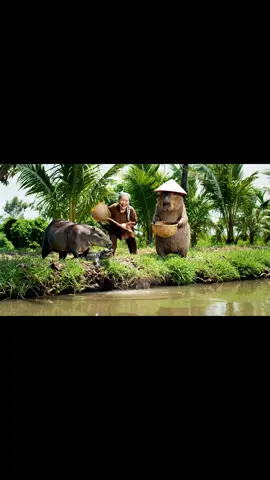 Capy bị 🐊 rượt #capybara #capybaratiktok #veo3 