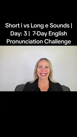 Today we’re working on two vowel sounds that many English learners struggle with: Short “i” as in bit, ship, sit Long “ee” as in beat, sheep, seat   Making mistakes with these sounds can lead to being  misundestood.   In this lesson, you’ll: ✅ Learn the difference between short “i” and long “ee” sounds ✅ Practice with clear word pairs (like ship vs sheep, live vs leave) ✅ Practice full sentences using both sounds in natural speech ✅ Build confidence in everyday speaking situations   This lesson is great for intermediate and advanced learners working to sound clearer and avoid common pronunciation mistakes.   👉 Comment below: Which pair was the most difficult for you to hear or pronounce?   🗓 Come back tomorrow for Day 4 of the challenge!   #EnglishPronunciation #ShortIvsLongE #PronunciationChallenge #SpeakEnglishClearly  #7DayPronunciationChallenge #LearnEnglish #EnglishSpeakingPractice #MinimalPairs  #ESLPractice #ImproveYourAccent #NonNativeSpeakers #VowelSounds 