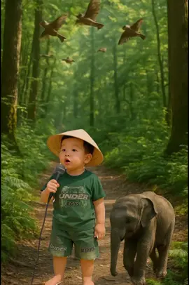 Chú voi con ơ bản Đôn. #foryoupage #viralvideo #xuhuongtiktok #ThoiTrangBeYeu #DoTreEmDep #nhacthieunhi #QuanAoTreEm #chuvoiconobandon 