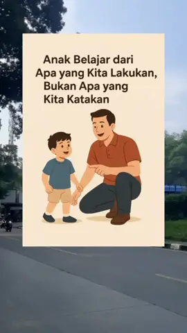Anak Belajar dari Apa yang Kita Lakukan, Bukan Apa yang kita Katakan Anak-anak adalah peniru ulung. Mereka belajar bukan dari perintah, tapi dari contoh nyata yang mereka lihat setiap hari. Saat kita ingin anak jujur, maka kita harus menunjukkan kejujuran. Ketika kita ingin anak sopan, maka cara kita berbicara dan memperlakukan orang lain adalah pelajaran hidup untuk mereka. Kata-kata mungkin bisa menyentuh, tapi tindakan akan melekat lebih dalam. Jangan heran jika anak meniru gaya bicaramu, ekspresimu saat marah, atau kebiasaan-kebiasaan kecilmu. Karena setiap hari, mereka menyerap dunia melalui dirimu. Jadilah cermin yang baik.
