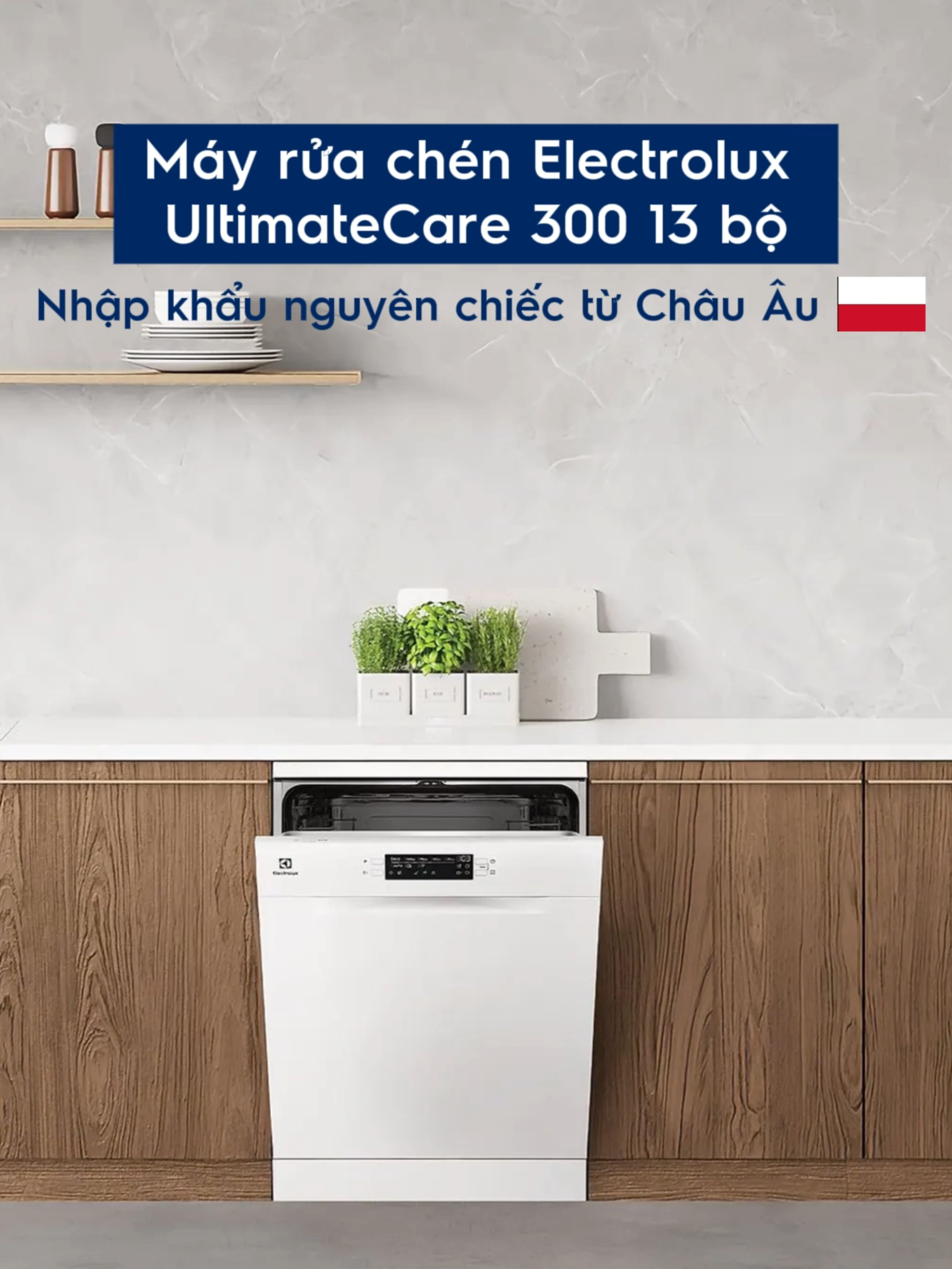 ✨ Ra mắt 2025 – Máy rửa chén Electrolux 13 bộ nhập khẩu nguyên chiếc từ Châu Âu 🌬 AirDry – mở hé cửa tự động, hong khô tự nhiên, không còn đọng nước 🦠 ExtraHygiene – diệt khuẩn lên đến 99.99%, an tâm cho bữa ăn sạch khuẩn ⚡ Rửa nhanh 30 phút – giải pháp hoàn hảo cho ngày bận rộn 💧 Eco Inverter – vận hành êm ái, tiết kiệm điện nước tối đa Công nghệ chuẩn Châu Âu – đẳng cấp cho căn bếp hiện đại ✨ #Electrolux #electroluxvn #electroluxvietnam #mayruabat #mayruachen #viral #yeubepnghiennha #yeubanthan#nghiennha #tietkiemdien #tietkiemnuoc #tietkiem