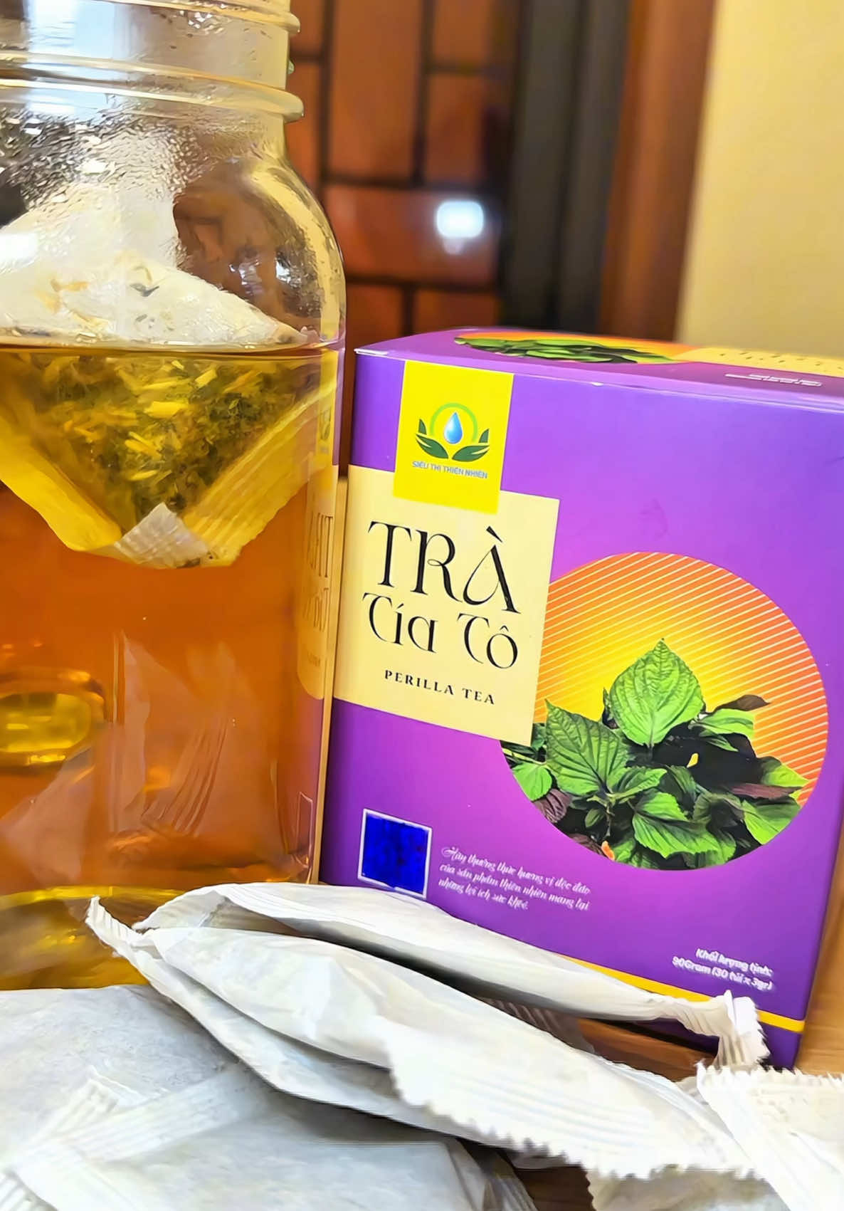 Trà tía tô thanh lọc cơ thể ,làm đẹp da tốt cho sức khoẻ#tratiato #sieuthithiennhien #tra #thu4chinhhang 