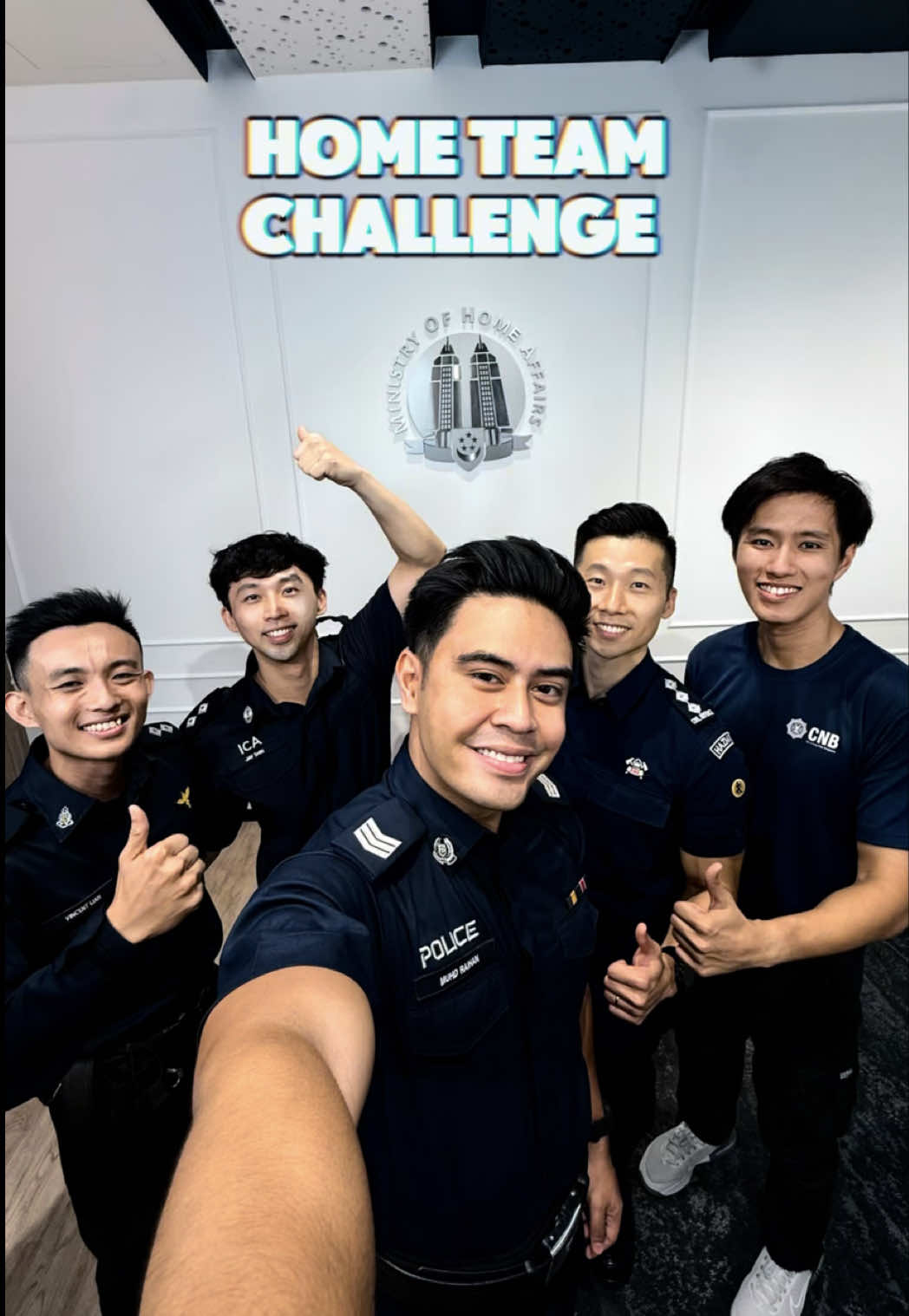 Different uniforms, same mission. #OneHomeTeam 🫡 #SingaporePoliceForce #SCDF #ICA #SingaporePrisonService #CNB #MHA #fitnesstraining  @Singapore Civil Defence Force @ICA_Singapore @Singapore Prison Service @cnb.drugfreesg @Ministry of Home Affairs (MHA) 