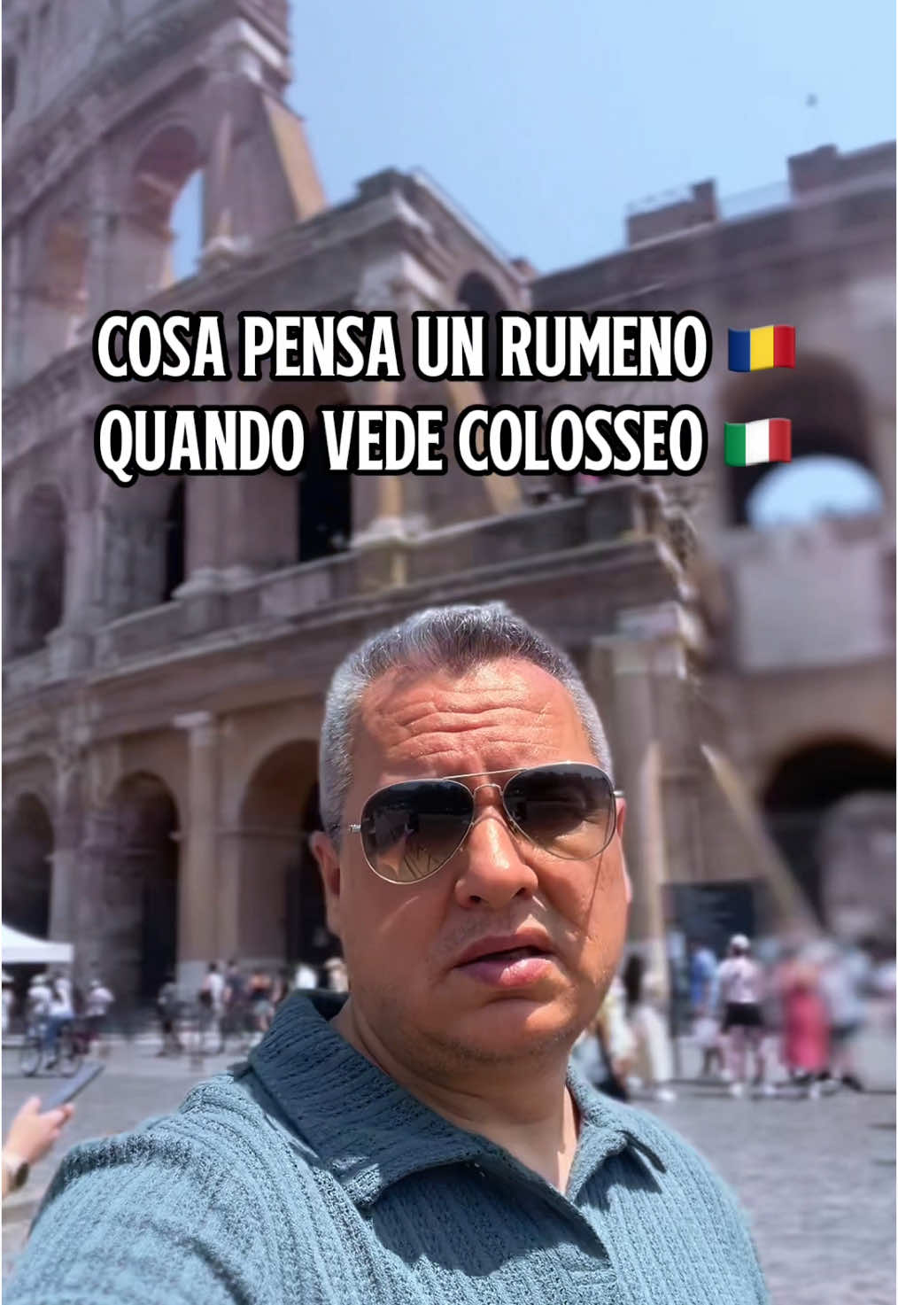 Balkan style quando si tratta di costruzione 😂 #perte #vacanze #italia #colosseo #balkan #rumeno #parody #turista