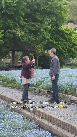 Caught the cutest couple taking pics of each other at Mt. Fuji like it was their first date 🥹❤️🏔 #couple #japan #mtfuji #oldcouple #couplegoals 