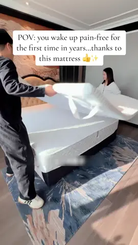 This mattress feels like sleeping in a 5-star hotel every single night. #tiktokshop #mattresstopper #sleep #mattress #topper #foryourpage #livingroom #homedecor #bedroom 