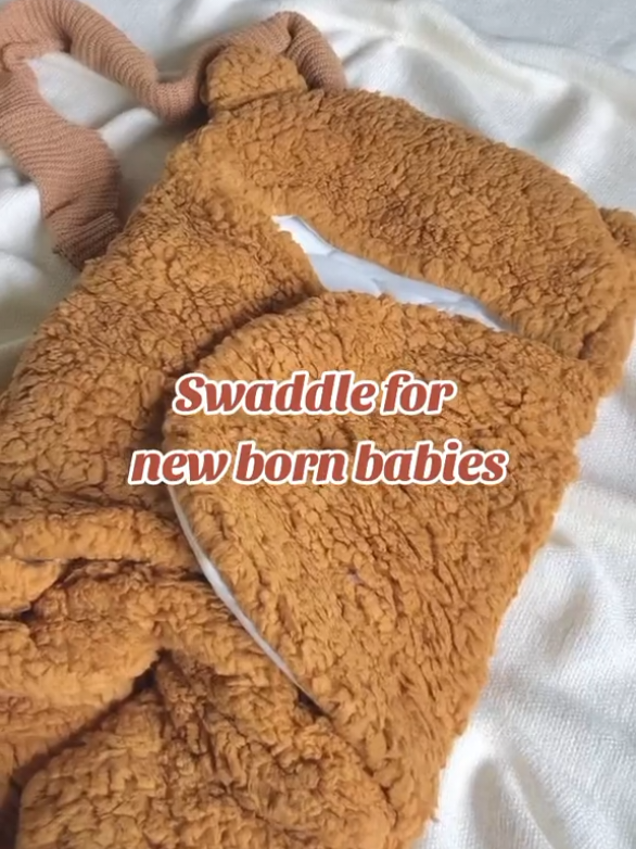 Cute baby swaddle🤎 Makapal pero hindi mainit!I really love this🫰 Just click the yellow basket!#fyppppppppppppppppppppppp #swaddledbaby #aesthetic #viralvideo 