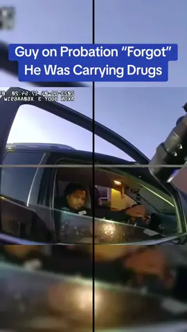 Guy on Probation “Forgot” He Was Carrying Drugs #cops #copsoftiktok 