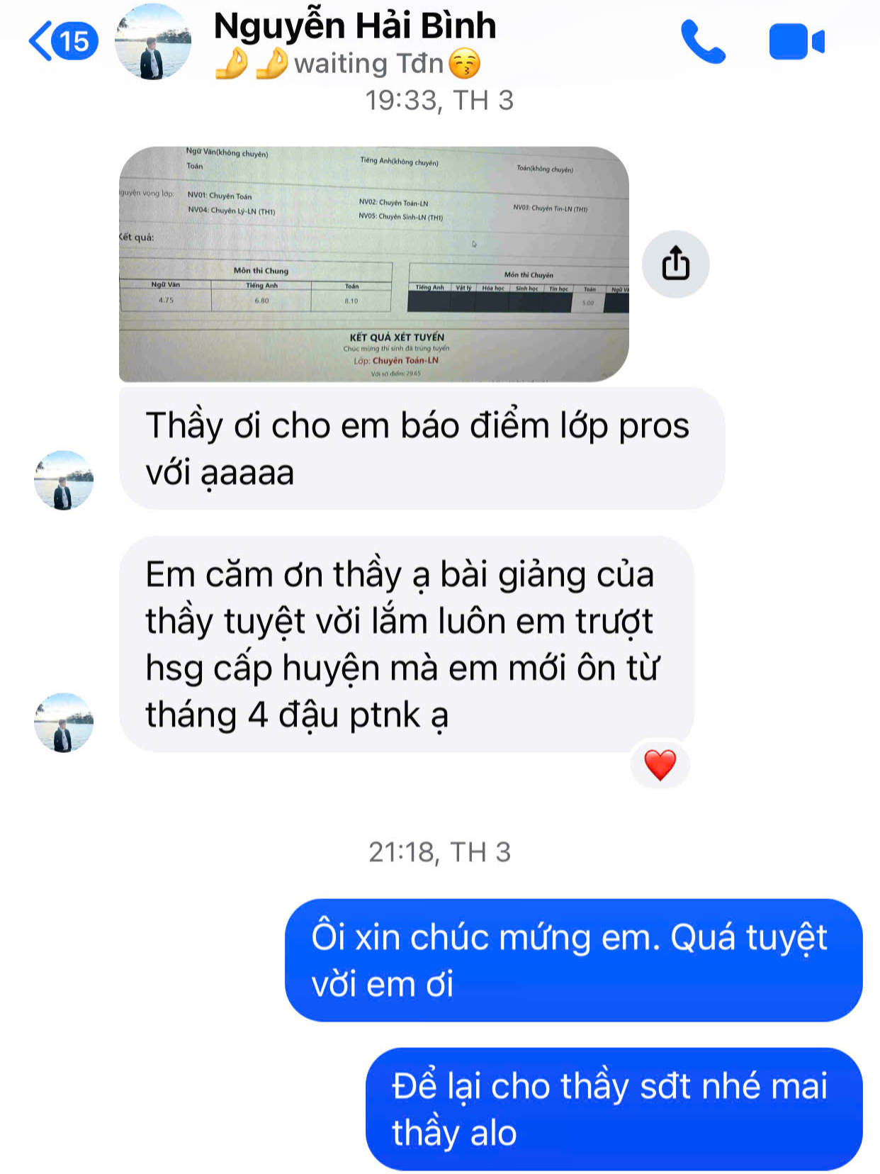 Thầy Khiêm người giúp nhiều học sinh đạt giấc mơ#thaykhiem #toanthaykhiem #toan9 #onthivaolop10