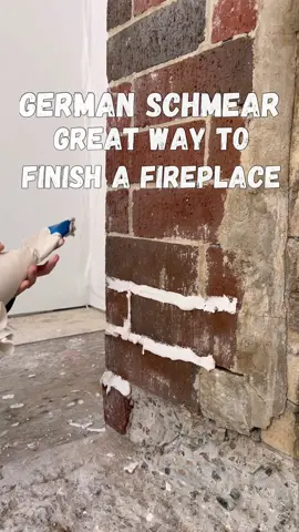 German Schmear Finish is ONE way you can Transform your BRICK! #construction #homerenovation #DIY #renovation #realestate #design #entrepreneur #tools #remodel #interiordesign #hardwork 