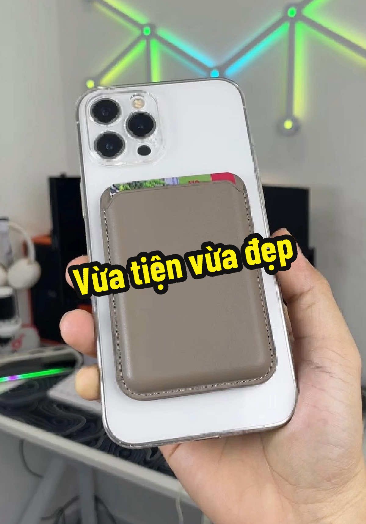 Ví magsafe kiêm giá đỡ #vimagsafe #vida #giadodienthoai #review 