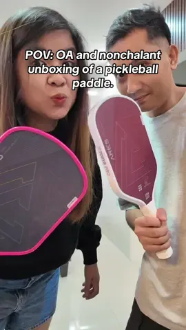 Unboxing our first-ever pickleball paddle — the OA and nonchalant way 😂 #PickleballPaddle #PickleballTikTok #TobysProAresXACP #AresXACP #AnnaClaricePatrimonio