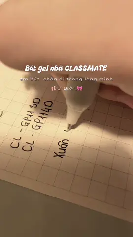 😽bút viết êm thì gặp @classmate nha 🎀✨#penpapervpp #classmate #butgel #hoccungtiktok #studyvlog #xh #dongluchoctap #xhhhhhhhhhhhhhhhhhhhhhhh 