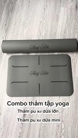 Thảm tập yoga pu xơ dừa lớn, kèm thảm mini. Khắc tren 2 thảm tuỳ ý….nhi!#thamtapkhacten #thamtaphuybat #thamcaosupuxodua #thamtapyoga 