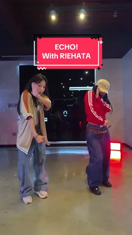 I still can’t believe she taught me this choreo 😭❤️ @RIEHATA 💋#ECHOchallenge #RIEHATA #WSWF #KGManagement