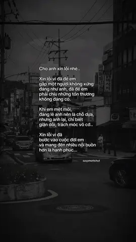 “Xin lỗi em..” #tamtrang #suyymottchut #viral 