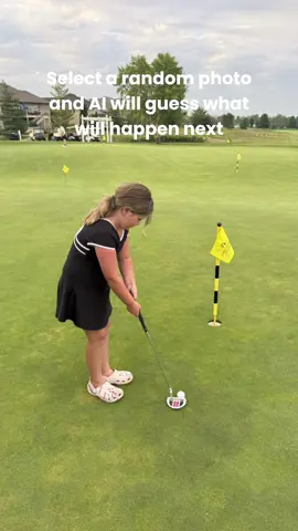 That attempt aged her a few years! #aifilter #capcut #golftiktok #fyp 