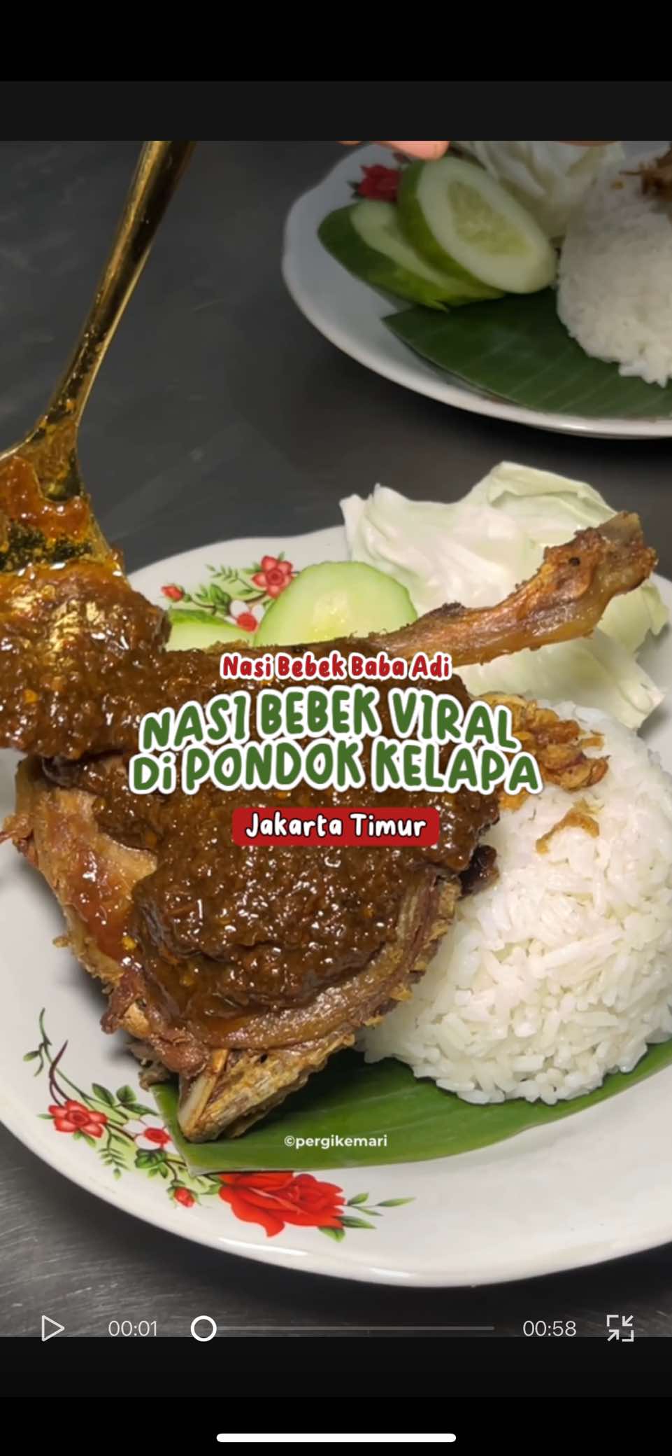 Rekomendasi warung bebek di pondok kelapa jakarta timur. Tempatnya nyaman cocok buat makan ramean ✨ Yang lagi nyari nasi box untuk catering atau acar disini juga ada~ 📍Nasi Bebek Baba Adi Pondok Kelapa, Jakarta Timur #pergikemari #nasibebekbabaadi #kulinerjakartatimur #bebekgoreng #bebekmadura #pondokkelapa 