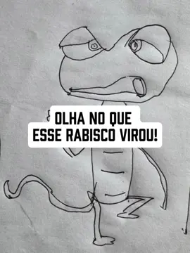 Do papel rabiscado à realidade em 3D! 🦎✨   Esse foi um desenho feito à mão por uma criança… e transformado por inteligência artificial em um personagem hiper realista! A tecnologia tá brincando de ser mágica. 👾 #IA #DesenhoInfantil #ArteComIA #AntesEDepois #CriatividadeSemLimites