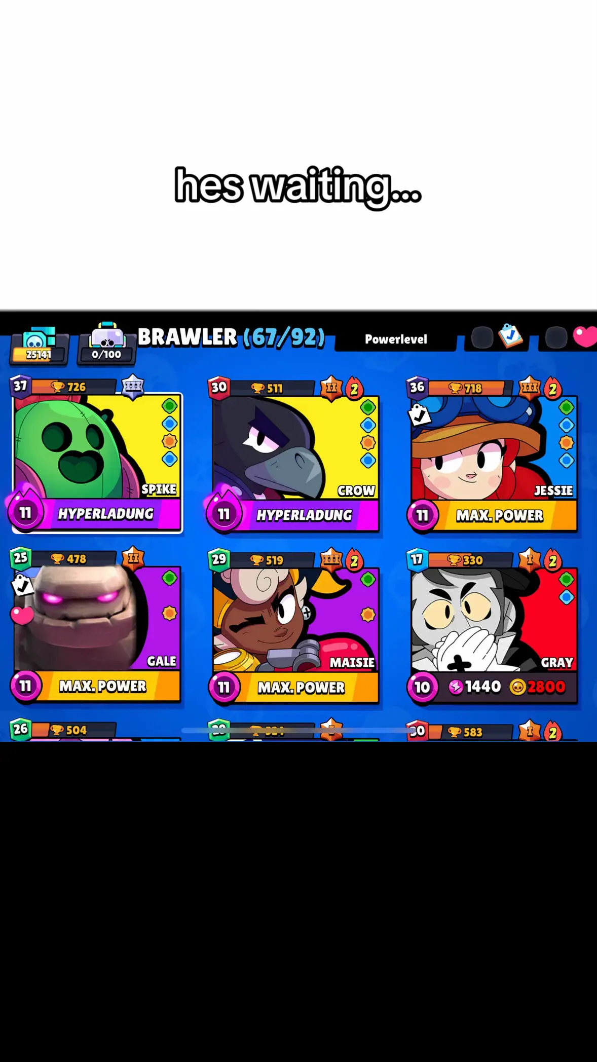 hes waiting till i open cr #clashroyale #sneakygolem #brawlstars 