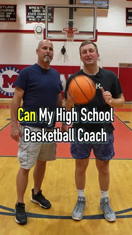 Can Our High School Basketball Coach Beat Us One On One? #fyp #basketball #1v1 #hoops #coach #challenge 