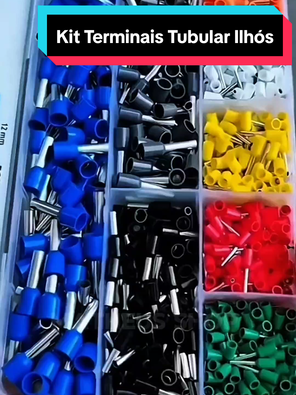 Kit Terminais Tubular Ilhós  #kit #tiktokshop #fyp 