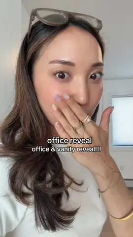 this is truly my DREAM ROOM, above and beyond!!! can’t wait to create more magic in this space, thank you guys for believing in me ily 💓💓💓 #entrepreneurlife #vanity #officesetup #vanitysetup #makeuproom #skincareshelf #fyp 