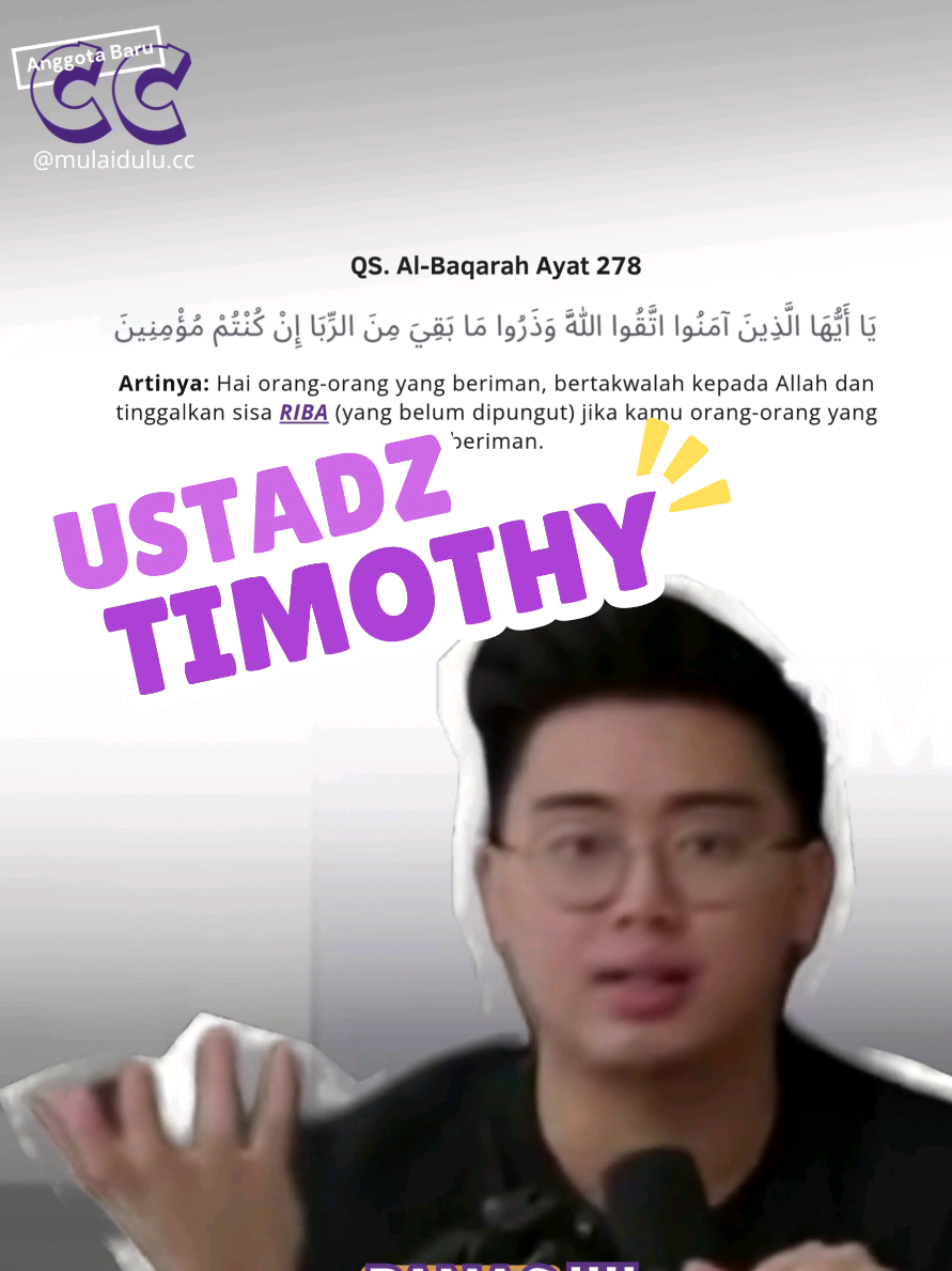 🥹🥹🥹#timothyronald #kalimasada #crypto #kripto #Btc #Bitcoin #akademicrypto  #investasi #riba #hutang