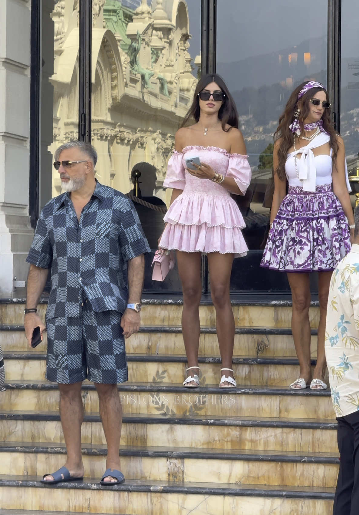 Billionaire family leaving Hotel Paris in Ferrari & Lamborghini 💶✨ #monaco #billionaire #Lifestyle #luxury #girls 