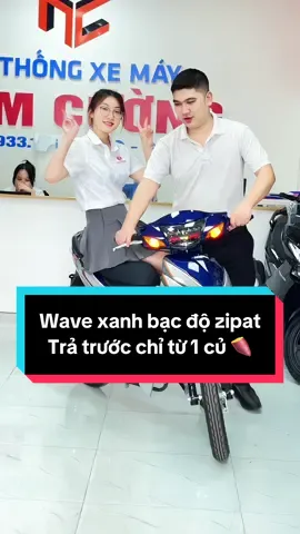 Wave alpha xanh bạc lên zipat cực chất #wave #xuhuong #fyp #xemaynamcuong #wavedokieng #trending 