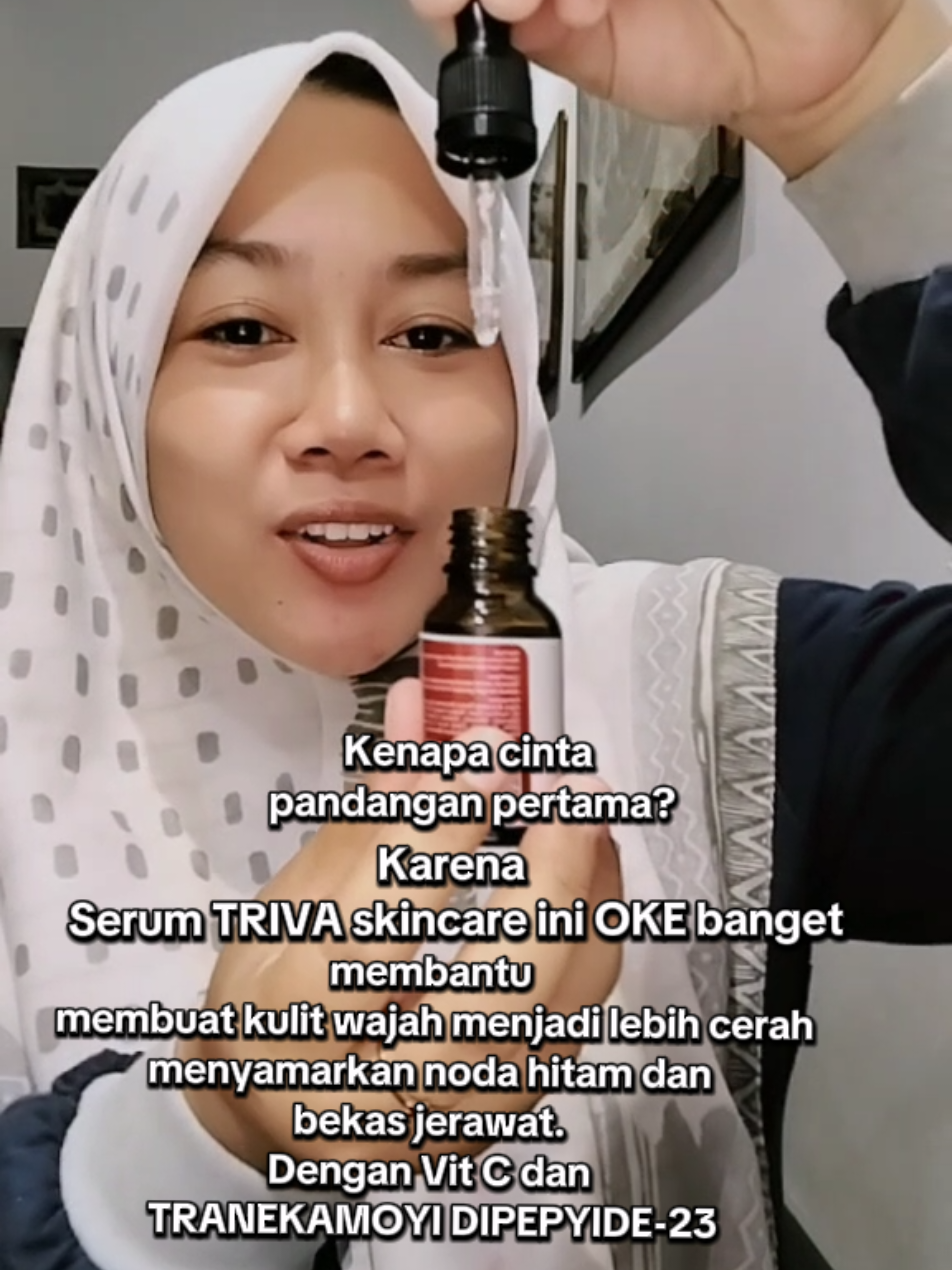 hampir jatuh serumnya,...🙄 @trivaskincare.official untung gajadi.😉🫠 #skincare  #skincareroutine  #triva 